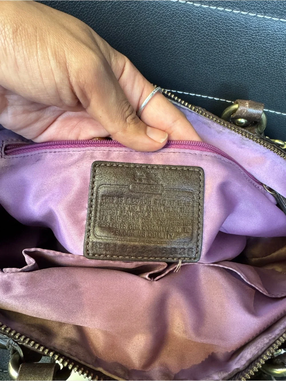 Coach Madison Op Art Satchel Brown Y2K Vintage